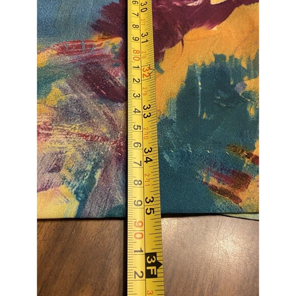 H&M Midi Summer Dress Sz 12 Floral Yellow Purple Sleeveless Cottagecore - Picture 7 of 16